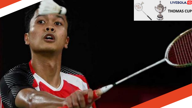 Akhirnya,  Anthony Ginting Sumbang Poin Untuk Tim Thomas Indonesia