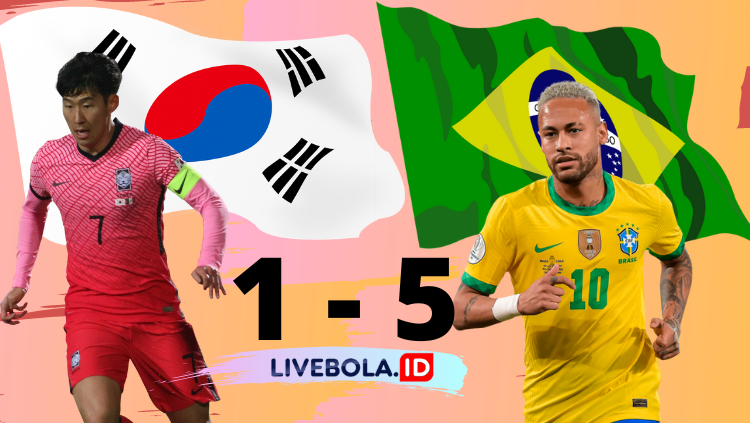 Hasil Laga Persahabatan Korea Selatan vs Brazil Dengan Hasil 1-5