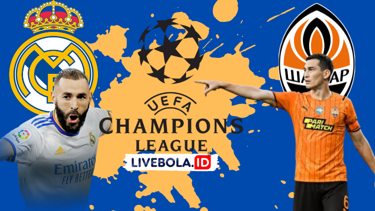 Link Streaming Liga Champions di Vidio: Real Madrid vs Shakhtar Donetsk, 6 Oktober 2022