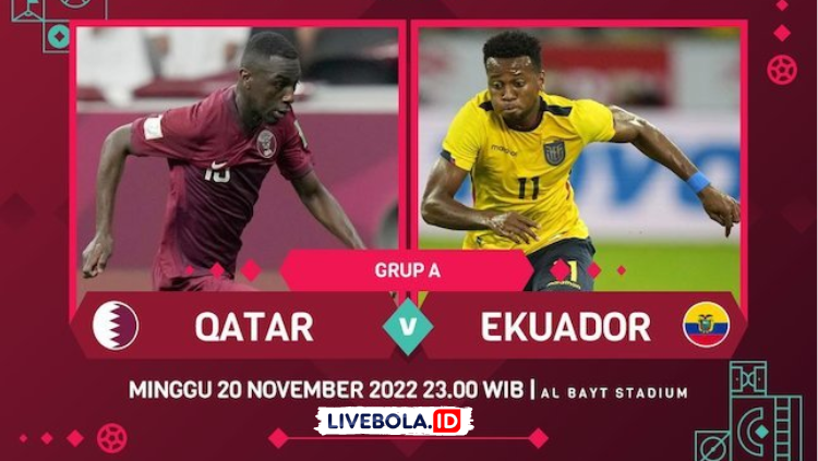 Live Streaming Piala Dunia 2022 di Vidio: Qatar vs Ekuador 20 November 2022