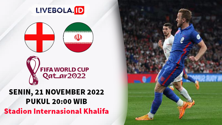 Link Live Streaming Piala Dunia Qatar 2022, Inggris Vs Iran Pukul 20.00 WIB