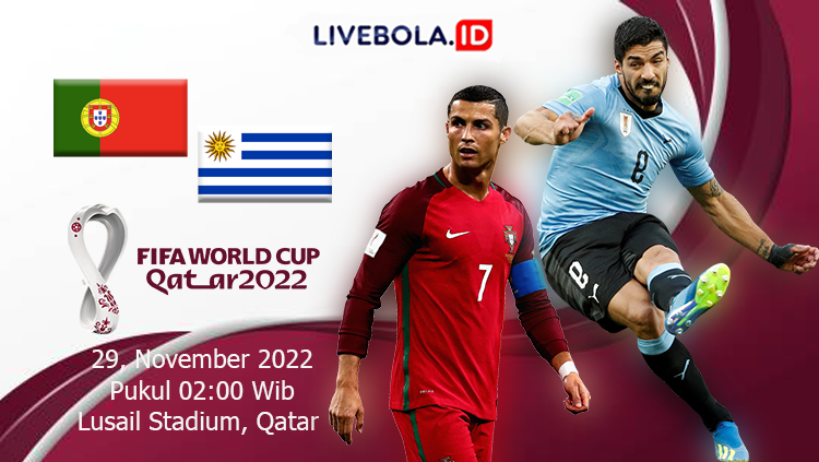 Link Live Streaming Piala Dunia Qatar : Portugal Vs Uruguay Selasa 29 November 2022