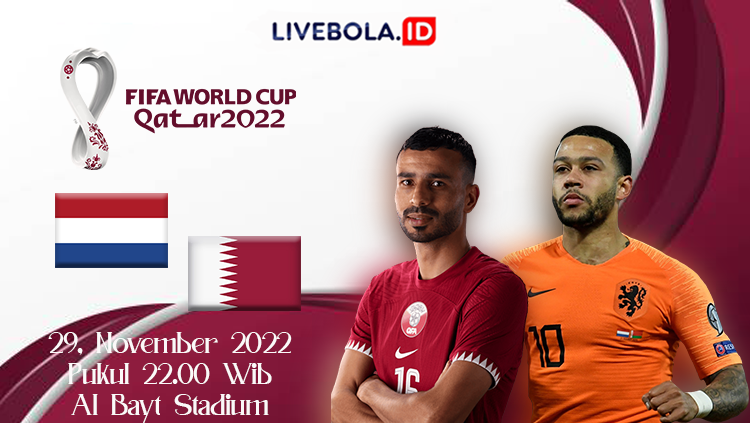 Link Live Streaming Belanda vs Qatar Di Piala Dunia 2022